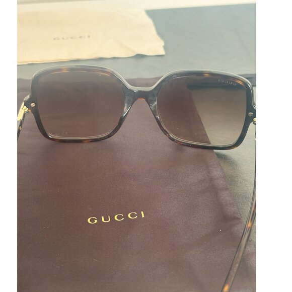 GUCCI Square Tortoise Sunglasses (GG1449S 002) - Picture 3 of 8